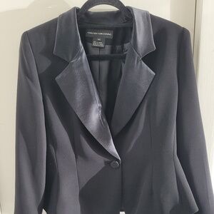 Jones NY Evening Black Tuxedo-Style blazer sz 10 Like New